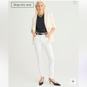 J Crew 9" Toothpick Skinny Jeans in White Wash 26P